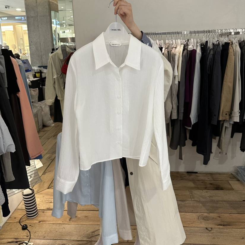 CREAM VILLA韓國東大門代購女裝新品熱賣襯衫蕾絲衫CREAMVILLA襯衫/蕾絲衫