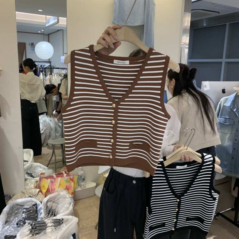 W AND J韓國東大門代購女裝新品休閑人氣時尚熱賣職業馬甲W AND J馬甲