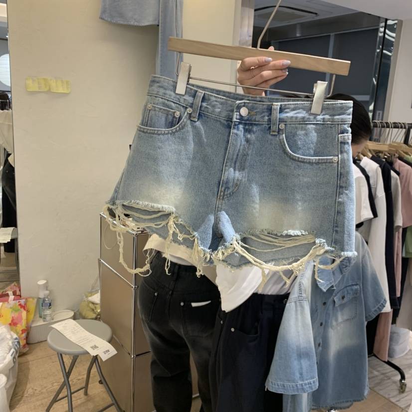 W AND J韓國直郵女裝新款推薦時尚職業26春夏休閑短褲復古W AND J短褲