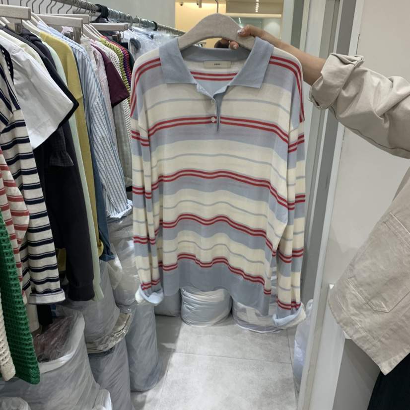 ASOME韓國代購女裝新款職業26春夏休閑熱賣人氣針織衫條紋A.SOME針織衫