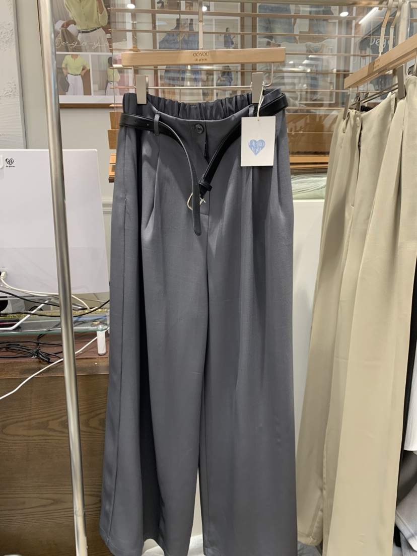 DE GO YOU東大門實拍女裝新品人氣推薦真品休閑褲不含腰帶DE GO YOU休閑褲