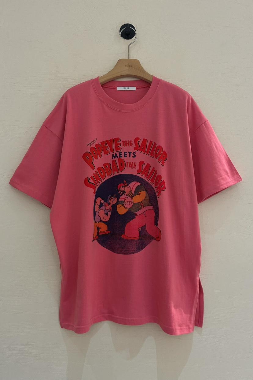 MUSE-P韓國東大門代購女裝新品休閑時尚推薦T恤大力水手MUSE-PT恤