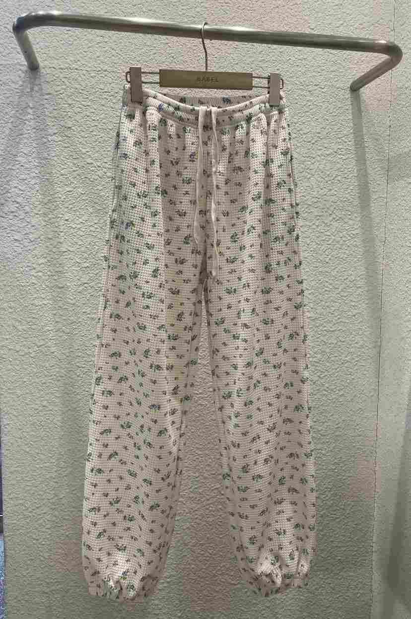 BABEL韓國東大門代購女裝新款推薦休閑職業時尚休閑褲花朵BABEL休閑褲