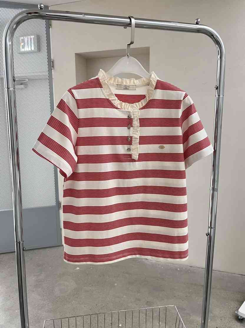 J CRANE-A韓國直郵女士新款推薦休閑職業人氣26春夏T恤條紋J CRANET恤