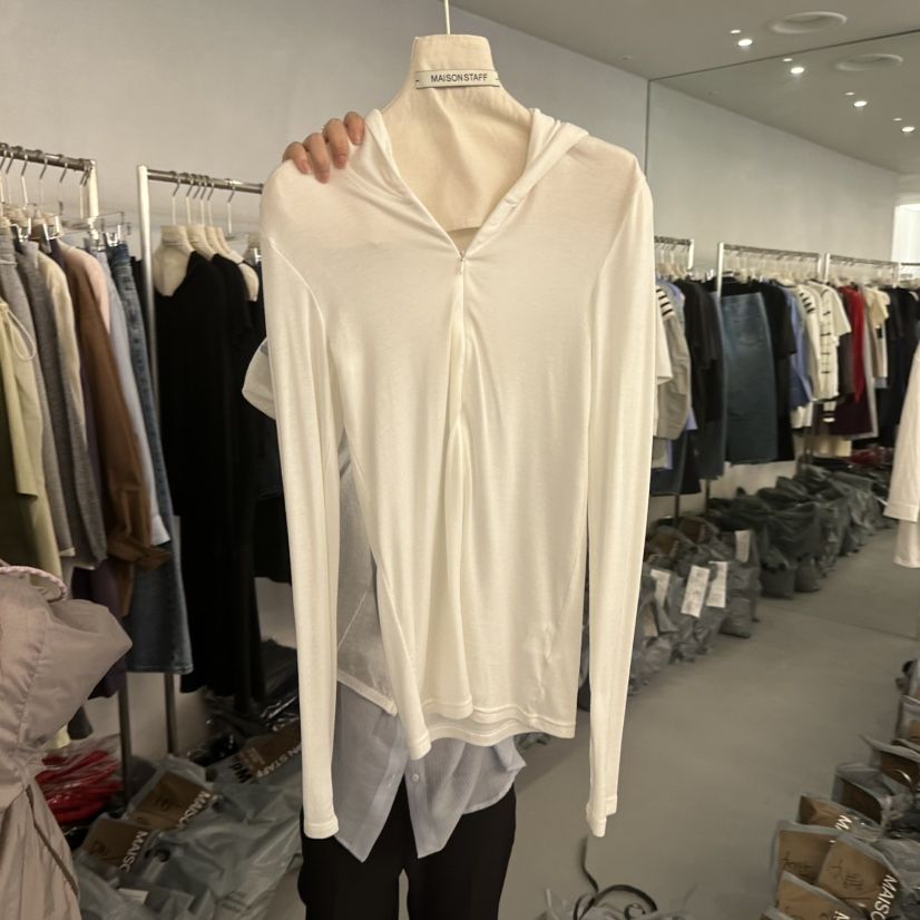 DOUBLE STANDARD/LE SMOKING/MAISONSTAFF韓國直郵實拍女士新款時尚長袖T恤MAISONSTAFF長袖T恤