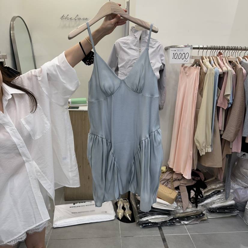 THE LOW韓國東大門代購女士新品26春夏職業推薦連衣裙打折THE LOW連衣裙