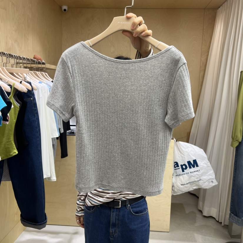 PLEASURE韓國直郵女裝新品26春夏休閑熱賣時尚職業推薦T恤PLEASURET恤