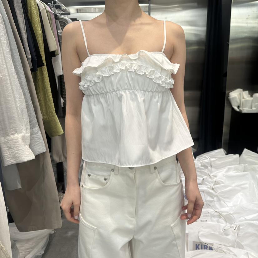 KIRKE韓國東大門直郵女士新品熱賣時尚26春夏吊帶背心喇叭KIRKE吊帶/背心