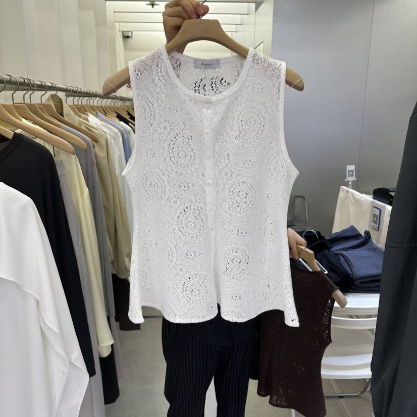 AMON韓國代購女士新品時尚推薦熱賣26春夏人氣職業休閑馬甲AMON馬甲