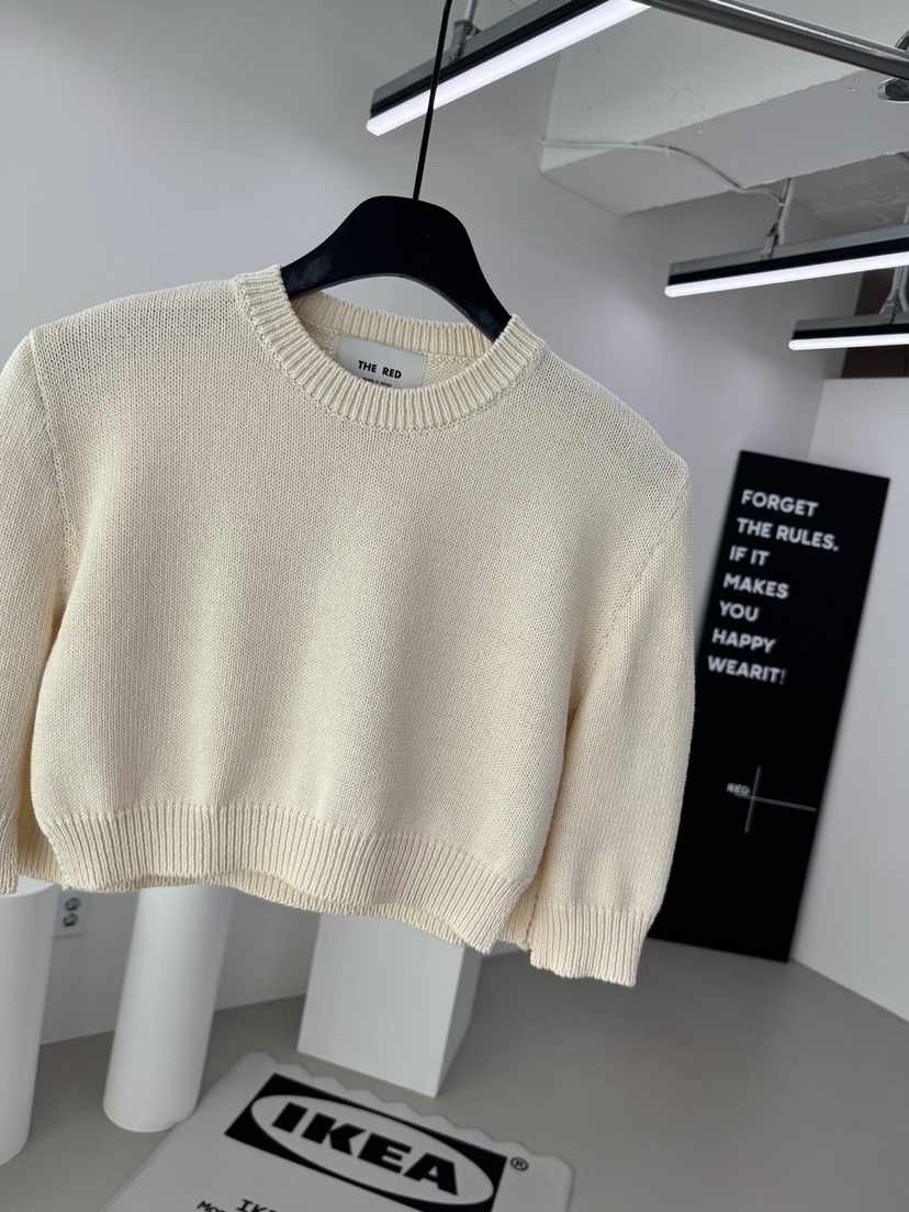 RED-A韓國直郵女士新款休閑人氣時尚職業針織衫披肩棉質RED-A針織衫