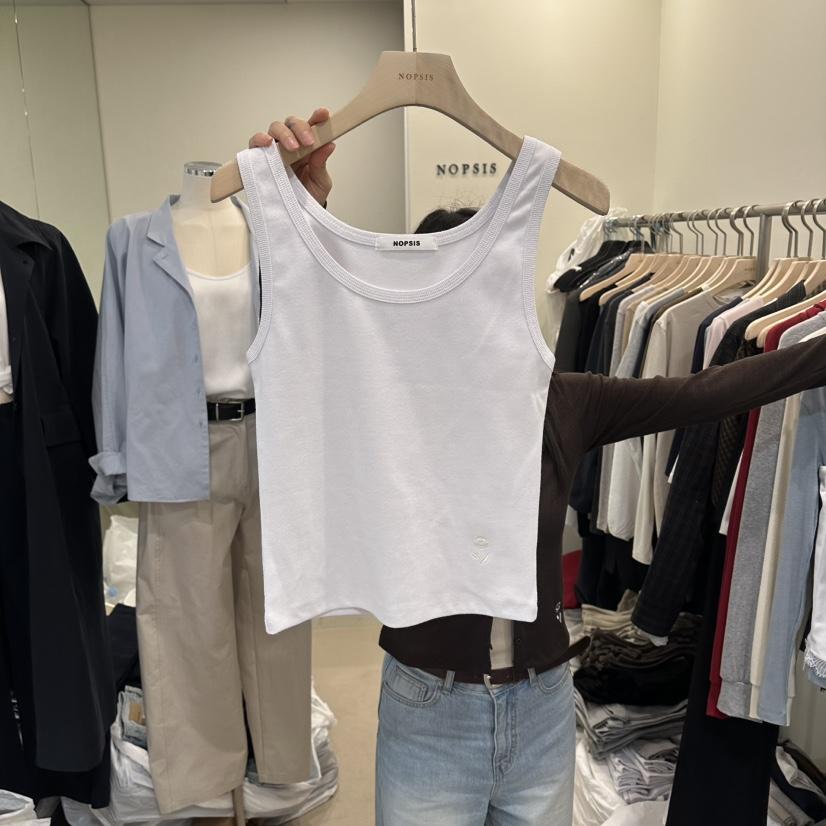 NOPSIS韓國東大門代購女士新品人氣職業推薦休閑吊帶背心NOPSIS吊帶/背心