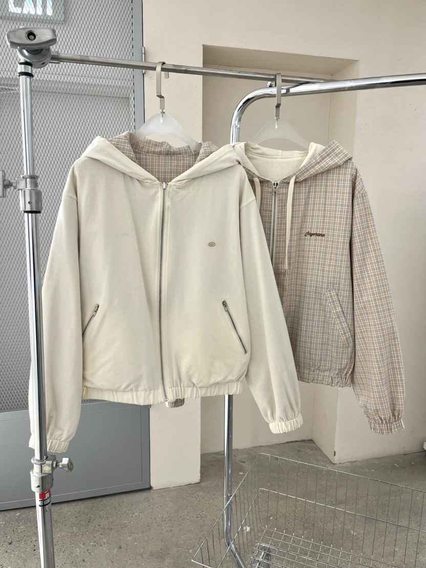 J CRANE-A東大門直郵女士新品真品職業夾克連帽衫拉鏈雙面J CRANE夾克