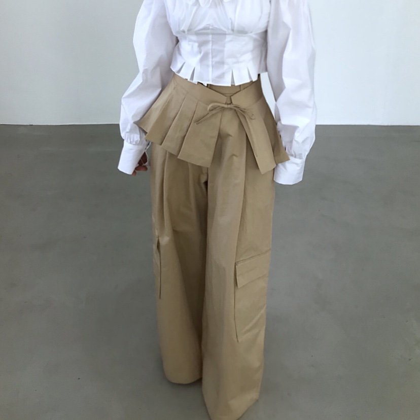 2TWO MOON東大門實拍女裝新款職業人氣真品時尚休閑褲褶皺2TWO MOON休閑褲