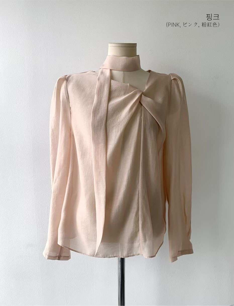 GUNNY GIRLS-거니걸스-T韓國直郵女裝新款休閑襯衫蕾絲衫圍巾GUNNY GIRLS襯衫/蕾絲衫