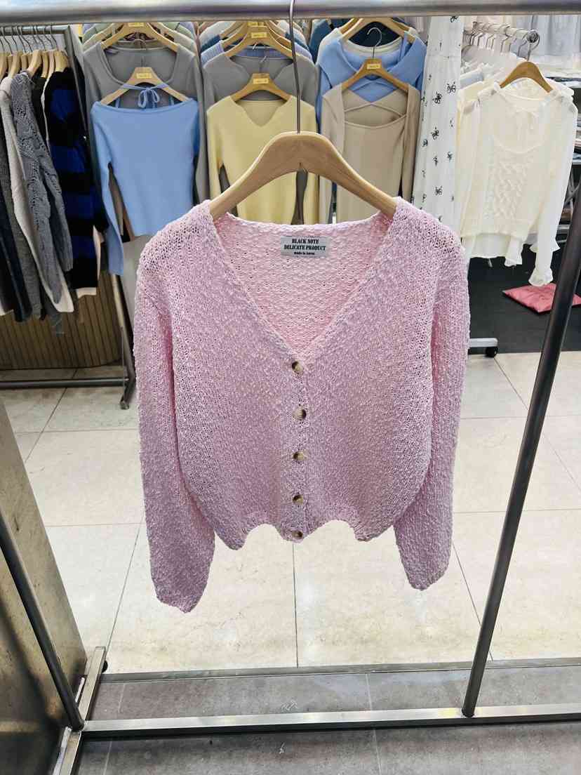 BLACK NOTE東大門直郵女士新款真品時尚26春夏針織衫開衫BLACK NOTE針織衫