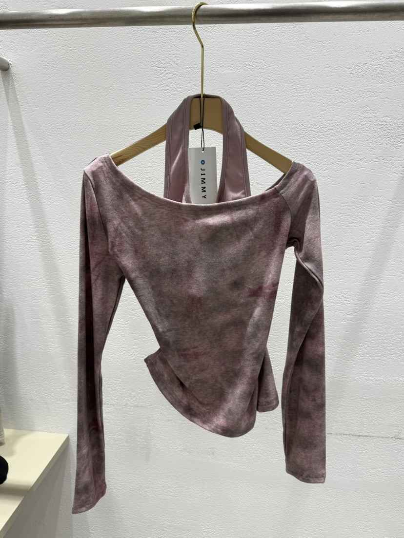 JIMMY韓國直郵女士新品人氣職業熱賣26春夏推薦休閑長袖T恤JIMMY/REMAKE長袖T恤