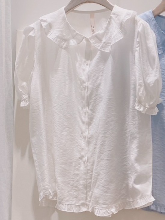 LETAILOR東大門直郵女裝新品推薦職業休閑襯衫蕾絲衫荷葉邊LETAILOR襯衫/蕾絲衫