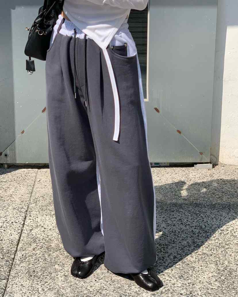 REVE CITE-L韓國東大門代購女士新品推薦26春夏休閑褲羅紋REVE CITE-L休閑褲