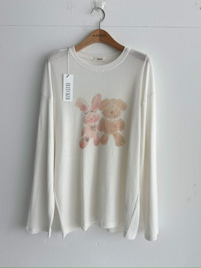 BLEECKER韓國代購女士新款26春夏休閑職業時尚推薦長袖T恤BLEECKER長袖T恤