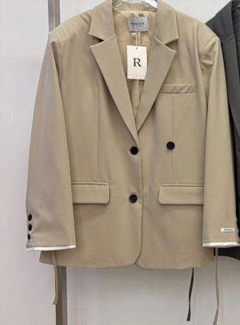 REVE CITE-L韓國代購女裝新款人氣熱賣休閑26春夏夾克含腰繩REVE CITE-L夾克