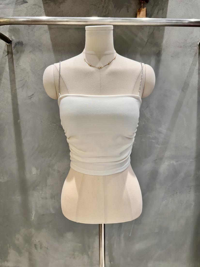 KIFF韓國代購女裝新款推薦熱賣職業26春夏休閑吊帶背心褶皺KIFF吊帶/背心