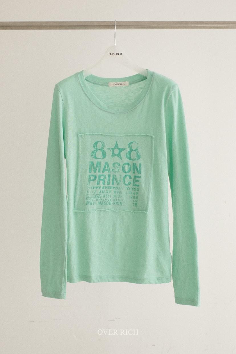 OVER RICH韓國東大門直郵女裝新品時尚推薦26春夏長袖T恤OVER RICH長袖T恤