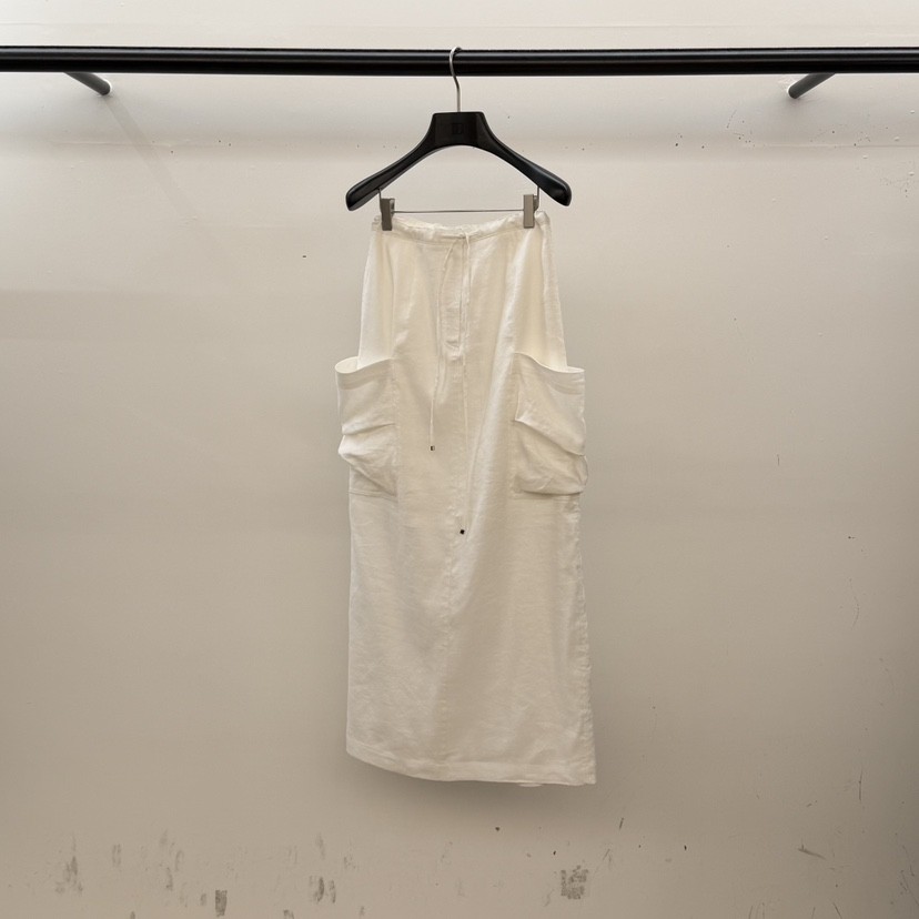 ID韓國直郵女裝新款休閑推薦熱賣26春夏人氣職業長裙口袋ID長裙