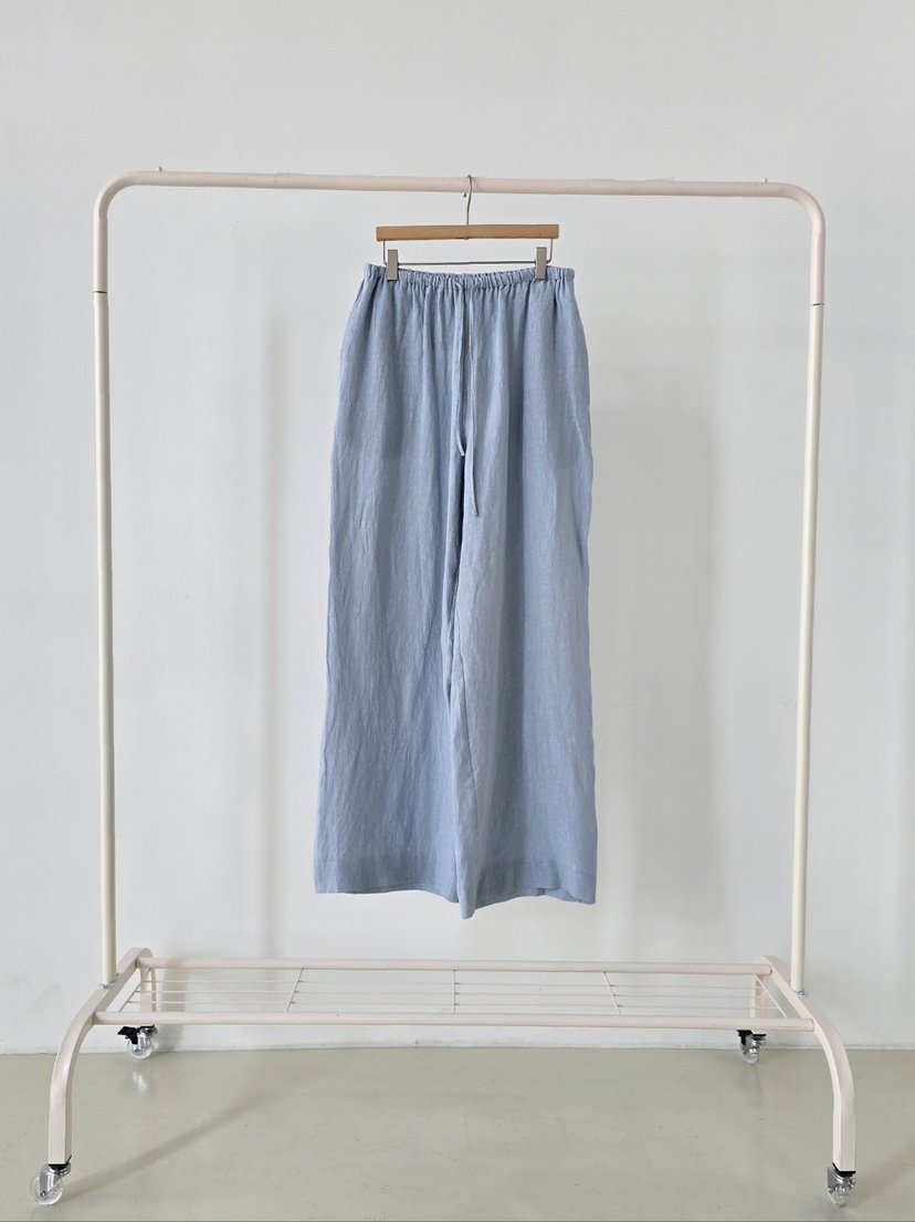 J SHOP韓國代購女裝新款人氣職業推薦時尚熱賣休閑褲亞麻J_SHOP休閑褲