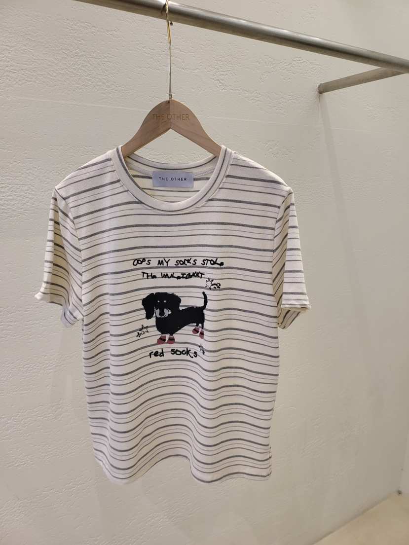 THE OTHER韓國代購女士新款職業人氣推薦熱賣時尚T恤條紋THE OTHERT恤