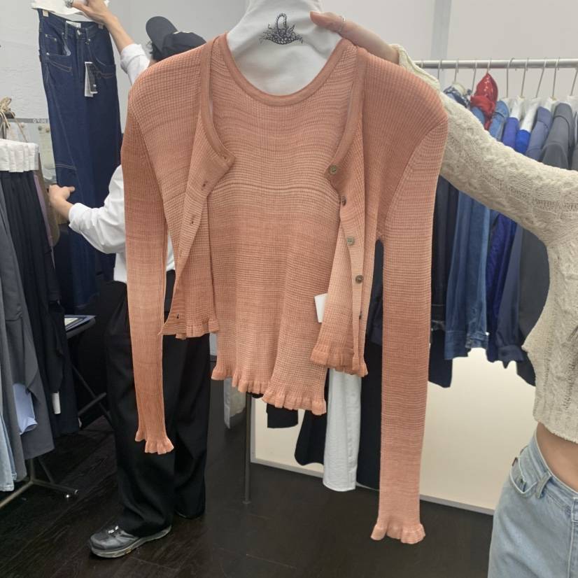 MILUI韓國東大門代購女裝新款26春夏休閑人氣套裝套裝開衫MILUI套裝