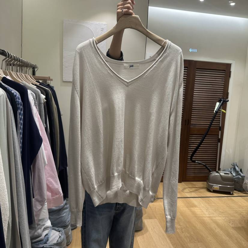 GILLI韓國直郵女士新款人氣熱賣推薦26春夏職業針織衫棉布GILLI針織衫