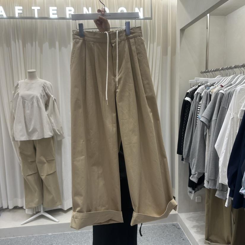 AFTERNOON韓國直郵實拍女士新品人氣26春夏時尚職業休閑褲AFTERNOON休閑褲