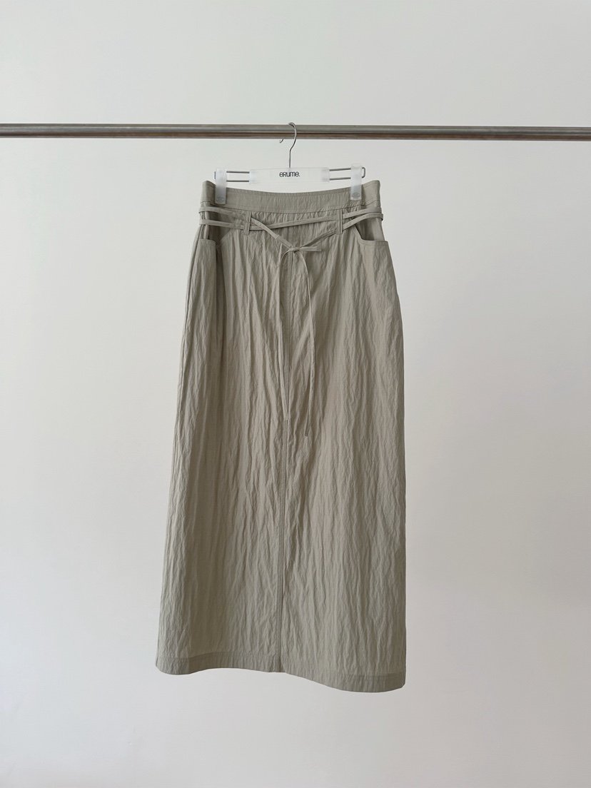 ERUME韓國東大門代購女士新款熱賣休閑推薦26春夏長裙含腰繩ERUME長裙