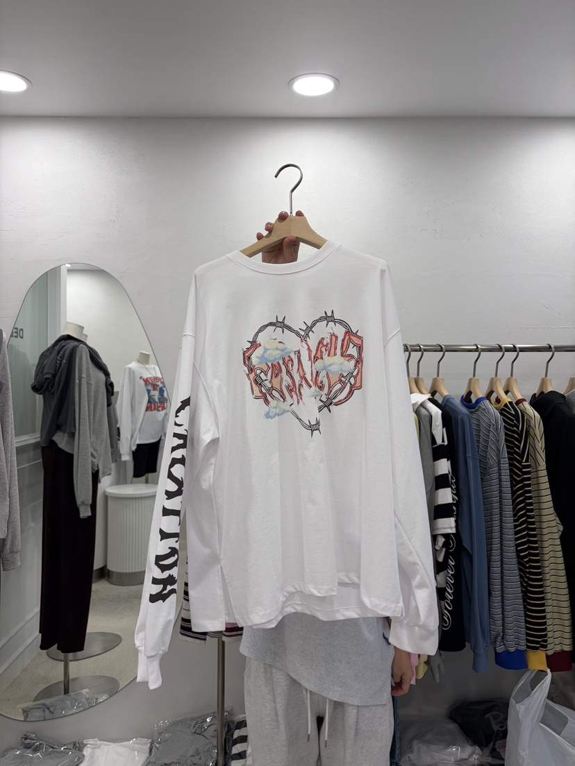 DELICATE韓國直郵女士新品推薦休閑人氣熱賣職業時尚長袖T恤DELICATE長袖T恤