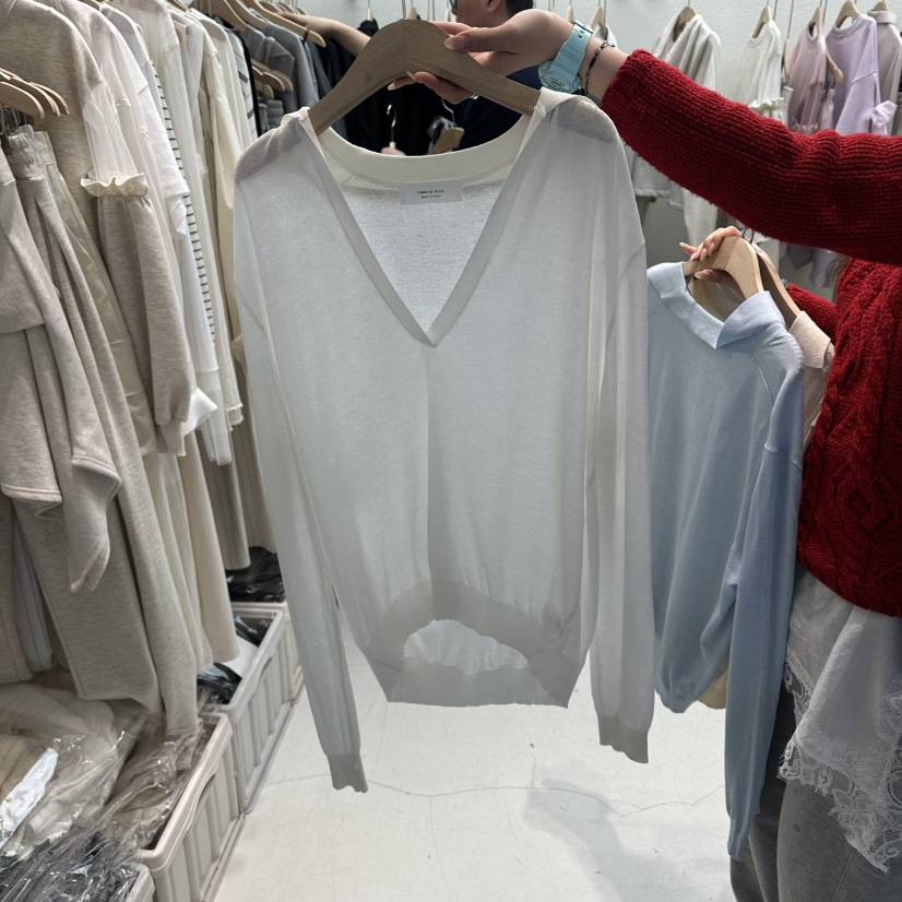 HUMMING BIRD韓國直郵女裝新品推薦熱賣26春夏針織衫V領HUMMING BIRD針織衫