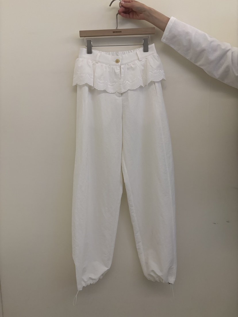 BALANCE韓國東大門直郵女裝新品職業休閑時尚人氣休閑褲蕾絲BALANCE休閑褲