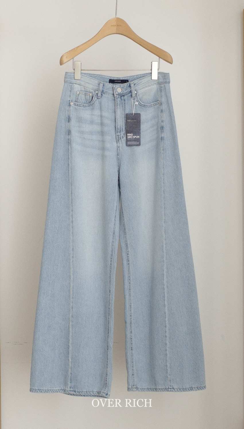 OVER RICH韓國直郵實拍女裝新品人氣26春夏時尚推薦牛仔褲OVER RICH牛仔褲