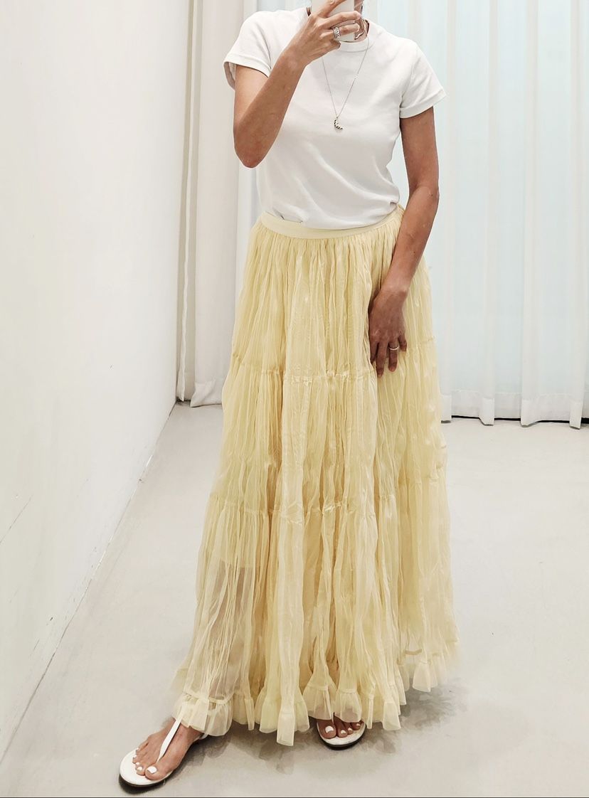 NEOUL韓國東大門代購女裝新品26春夏推薦熱賣時尚休閑長裙NEOUL/ahin雙領標簽長裙