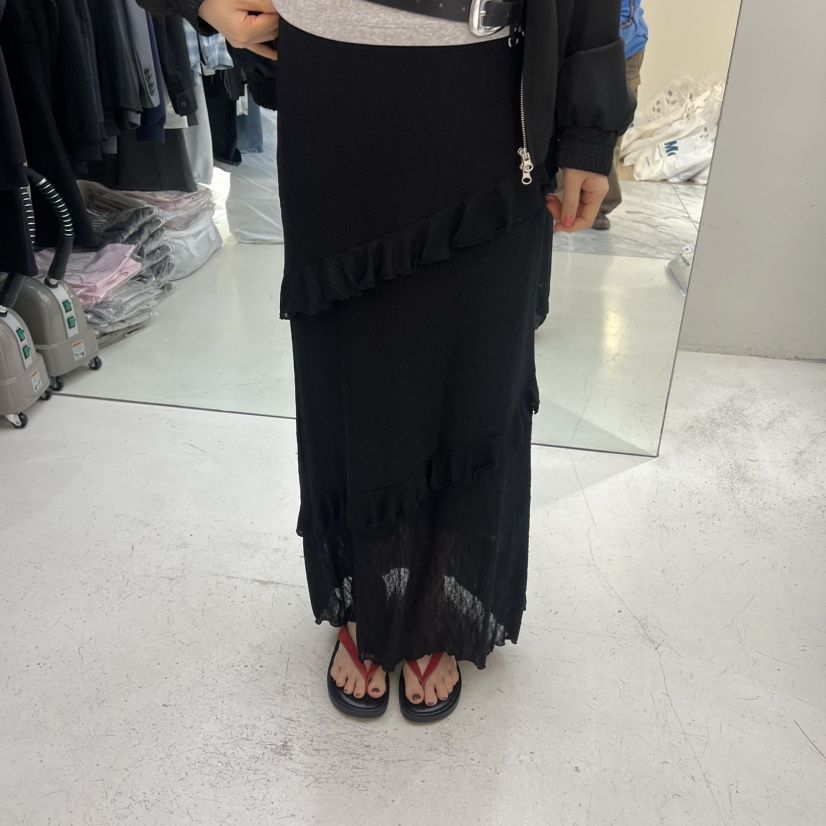 FLAUNT韓國直郵女裝新品26春夏推薦時尚人氣長裙蕾絲長款FLAUNT長裙