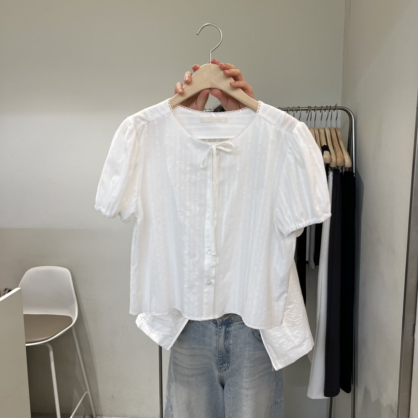 OUTRENE韓國代購女士新品人氣時尚推薦熱賣休閑襯衫蕾絲衫OUTRENE襯衫/蕾絲衫