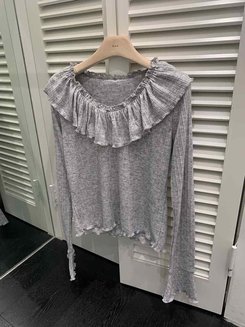 LE OVE/VERDI韓國直郵實拍女裝新款休閑人氣26春夏長袖T恤LE OVE/VERDI長袖T恤