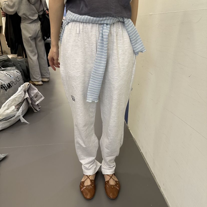 BERTHA韓國東大門直郵女裝新品熱賣時尚休閑褲毛圈布刺繡BERTHA休閑褲