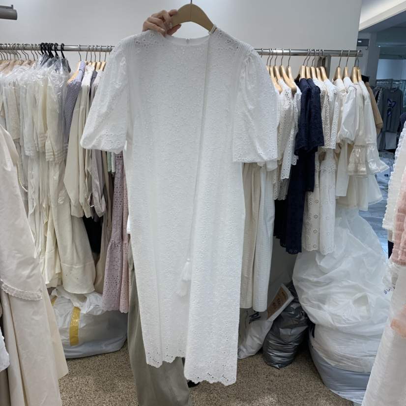 A韓國直郵實拍女裝新款26春夏休閑熱賣人氣職業連衣裙含腰繩A STORE連衣裙