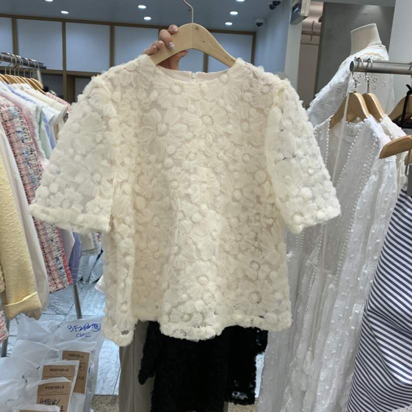 A韓國代購女士新品人氣26春夏時尚休閑推薦熱賣襯衫蕾絲衫A STORE襯衫/蕾絲衫