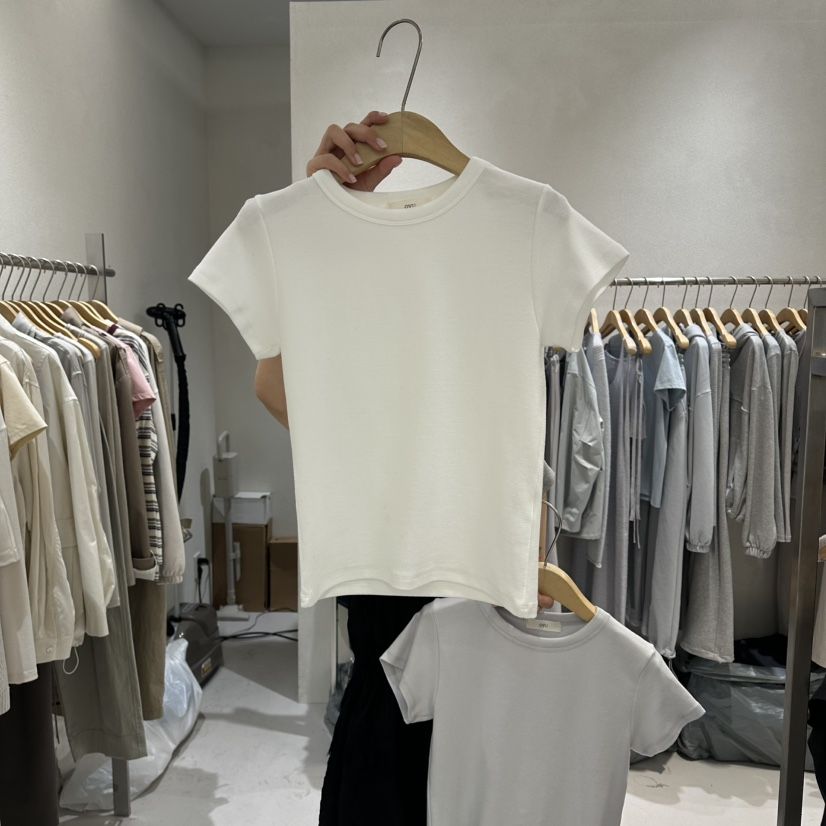 OVU韓國直郵實拍女士新款人氣推薦休閑熱賣職業時尚26春夏T恤OVUT恤