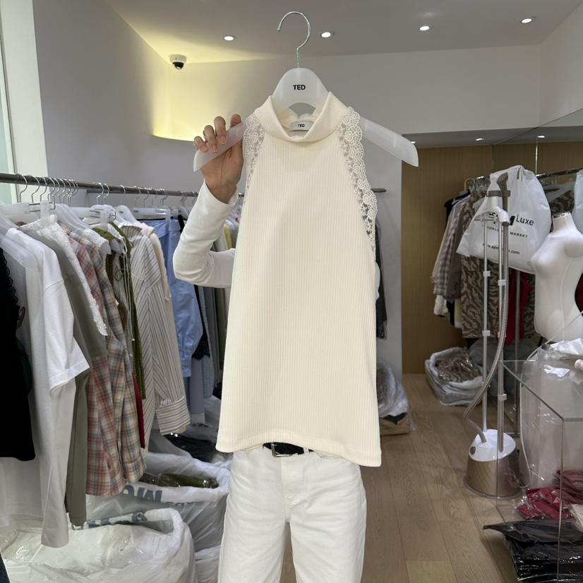 TED韓國東大門直郵女士新品熱賣推薦人氣26春夏吊帶背心蕾絲TED吊帶/背心