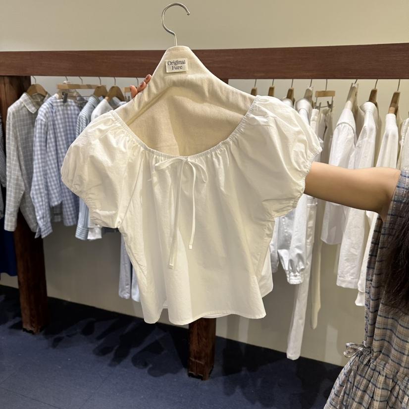 FURE韓國直郵女士新品人氣26春夏職業熱賣襯衫蕾絲衫柔軟FURE襯衫/蕾絲衫