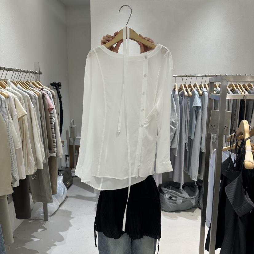 OVU韓國直郵實拍女裝新款26春夏時尚休閑人氣熱賣襯衫蕾絲衫OVU襯衫/蕾絲衫