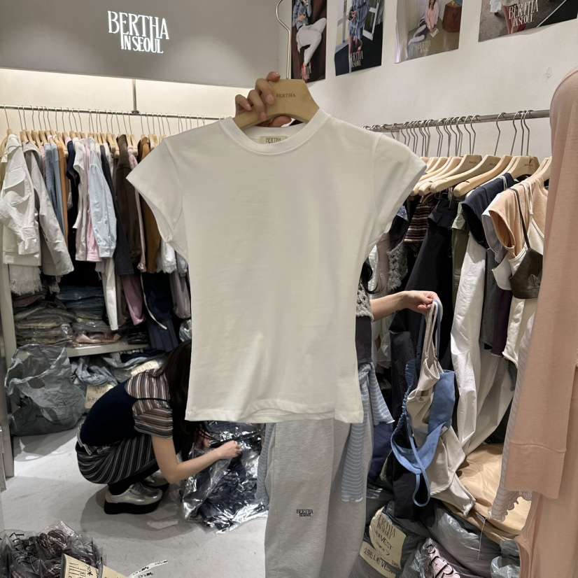 BERTHA韓國東大門代購女裝新款人氣職業推薦熱賣休閑26春夏T恤BERTHAT恤