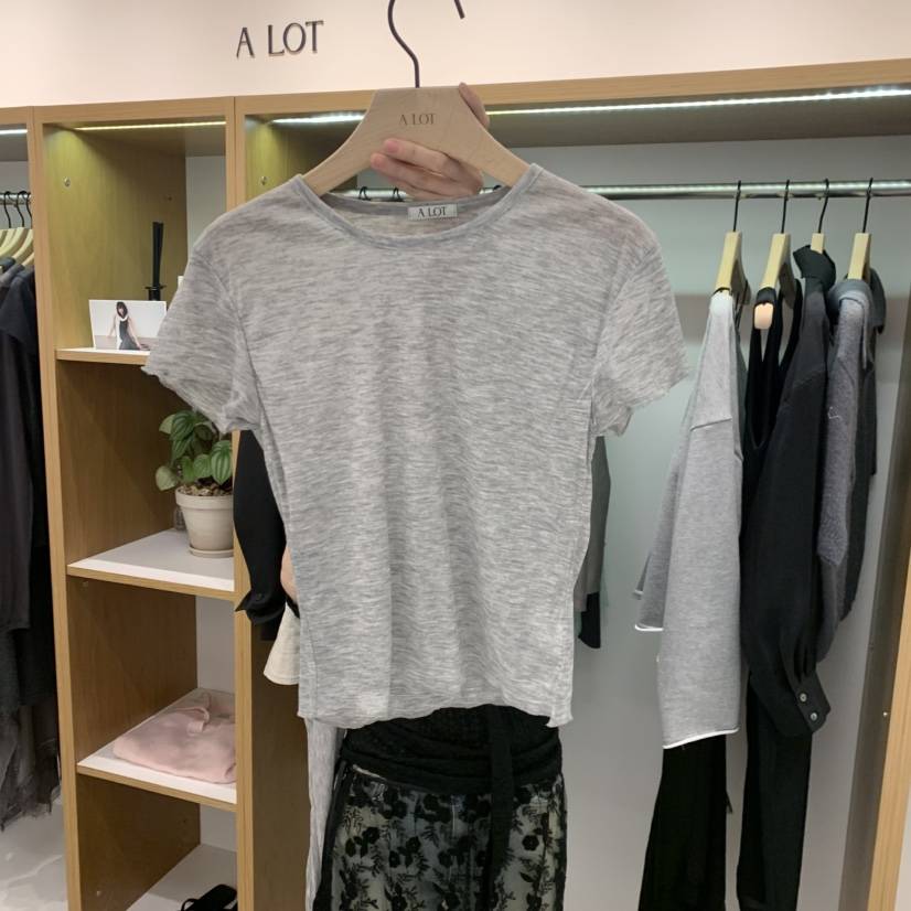 ALOT韓國直郵女裝新品時尚人氣26春夏推薦職業熱賣休閑T恤A LOTT恤
